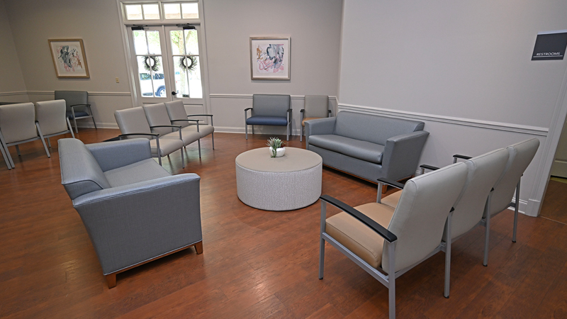 Our Lady of Lourdes Physician Group Women’s Wellness & Gynecology Patient Room waiting area