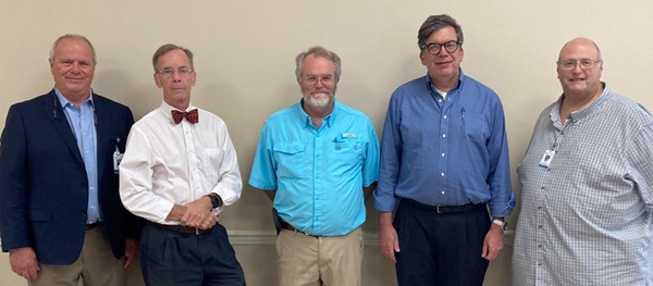 Dr. Thomas Gullatt, President of St. Francis Medical Center/North LA Market; Dr. Barry Weinberger, Dr. Coy Gammage, Dr. Scott Barron, Dr. John Bruchhaus, Chief Medical Officer of St. Francis Medical Center and President of St. Francis Medical Group.