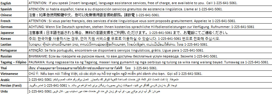 Language Assistance Services