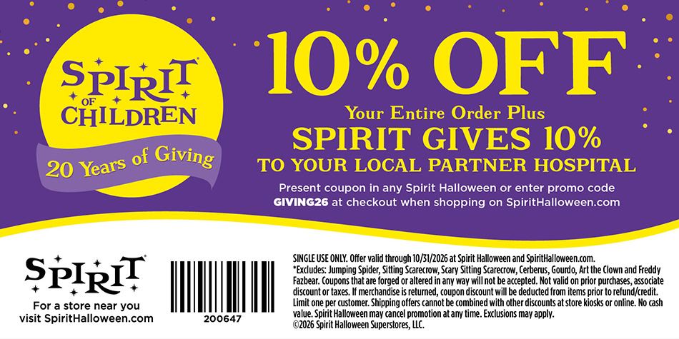 Spirit of Children Coupon | Save 10% & Spirit Gives 10%